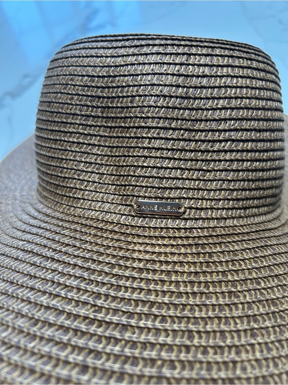 Anne Klein Sunhat With Animal Print Brim - Picture 7 of 8